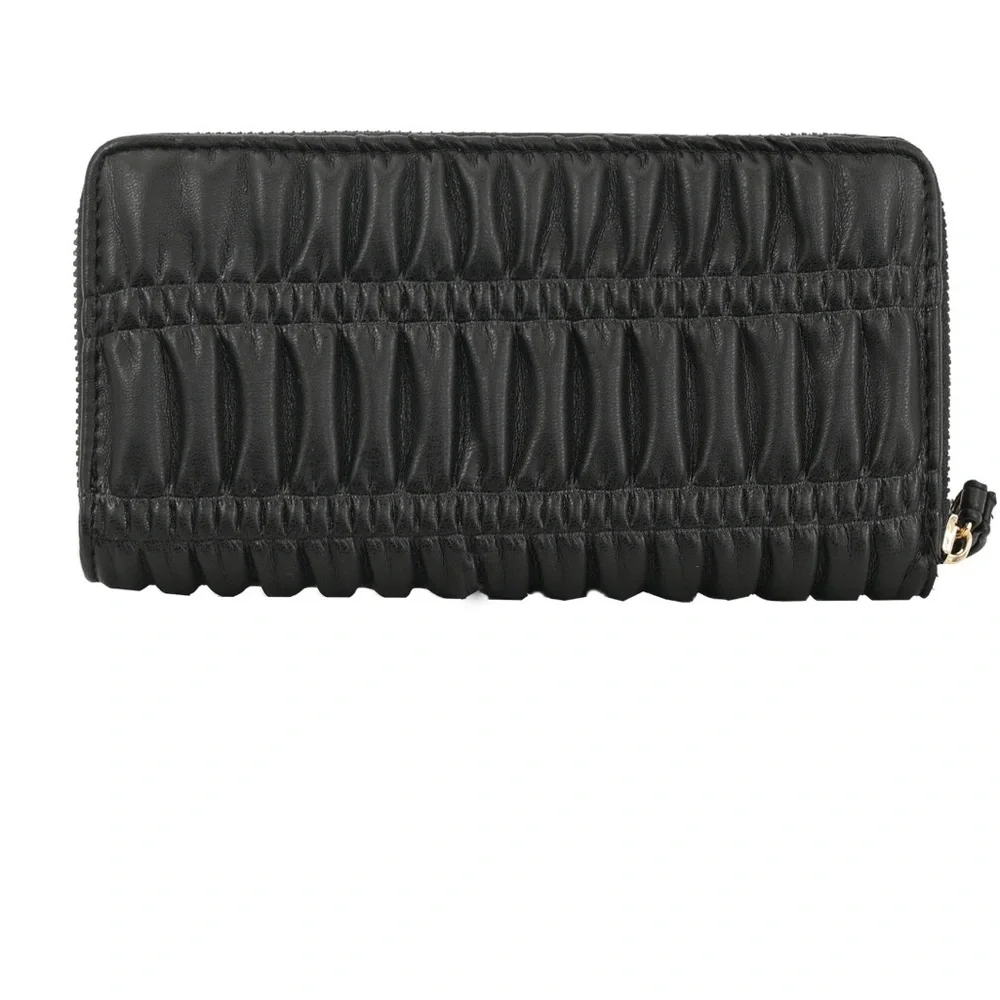 XOXO Black Wallet Wristlet & Coin Purse Vegan Leather Gift Set New in Box